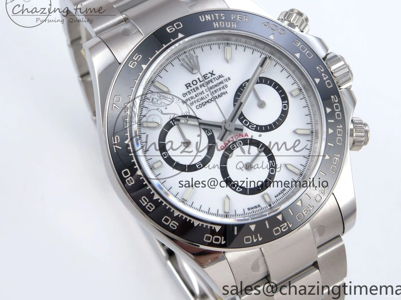 MiroTime 0428 Reliable Daytona 126500 QF+ 1:1 Best Edition 904L Steel White Dial on SS Bracelet SH 862